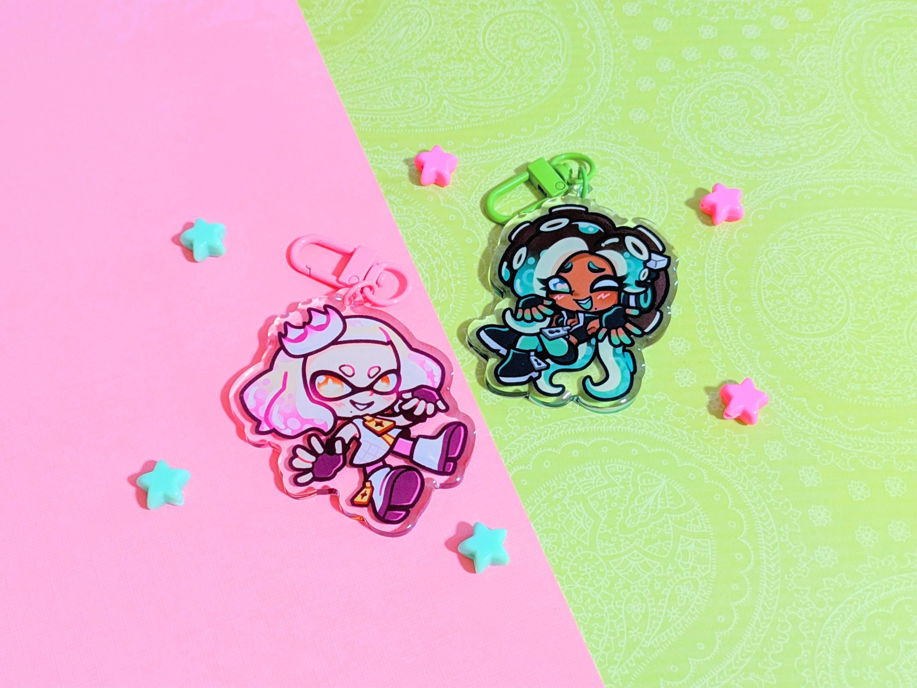 SPLATOON Pearl and Marina off the Hook Acrylic Keychains | Cute Acrylic ...