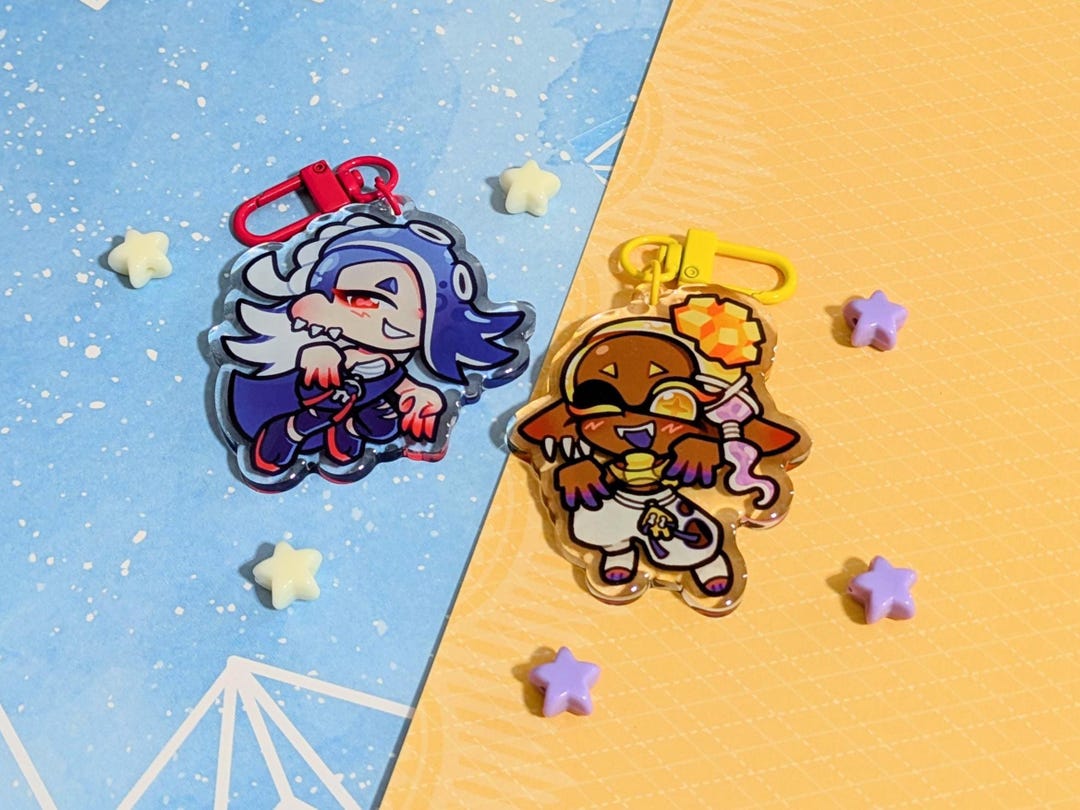 SPLATOON Shiver and Frye Deep Cut Acrylic Keychains | Cute Acrylic ...