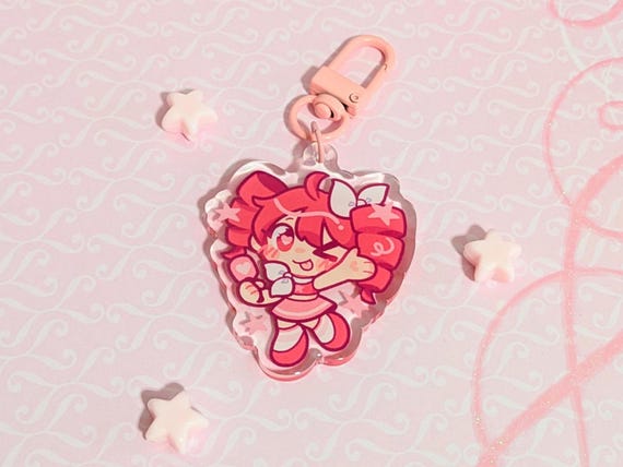 VOCALOID Teto Spoken For Acrylic Keychain | Kasano Teto Flavor Foley Acrylic Charm | Japanese Anime Acrylic Accessories | Baka Miku Neru