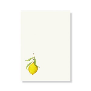 NOTEPAD lemon, pad, notepad, to-do list, list pad, paper pad, lime, lemon, lemon, citrus, Din A6, 50 sheets