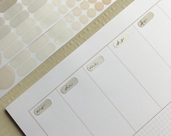 Desk pad with adhesive dots A3, block A3, desk organization, weekly planner, home office, desk organizer, 25 sheets