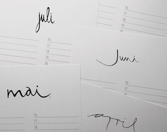 CALENDAR, birthday calendar