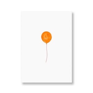 Karte Luftballon, Kinderkarte, Kindergeburtstag, Karte für Kinder, Geburtstag Kind, alles liebe, herzlichen Glückwunsch, Karte Kind, Din A6 ohne Briefumschlag