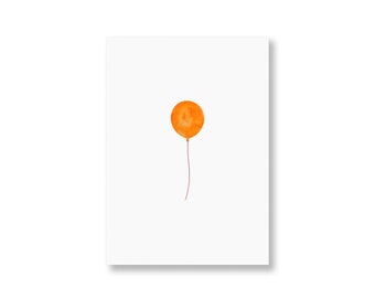 Karte Luftballon, Kinderkarte, Kindergeburtstag, Karte für Kinder, Geburtstag Kind, alles liebe, herzlichen Glückwunsch, Karte Kind, Din A6