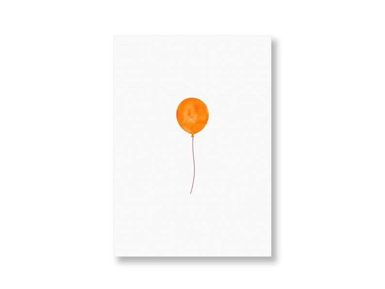 Karte Luftballon, Kinderkarte, Kindergeburtstag, Karte für Kinder, Geburtstag Kind, alles liebe, herzlichen Glückwunsch, Karte Kind, Din A6 ohne Briefumschlag
