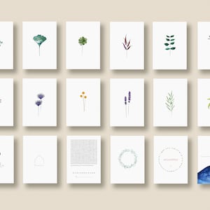 Individuele POSTKAARTENset, kaartenmix, ansichtkaartenmix, stel je eigen set samen, bloemenkaarten, ansichtkaarten per set, in DIN A6