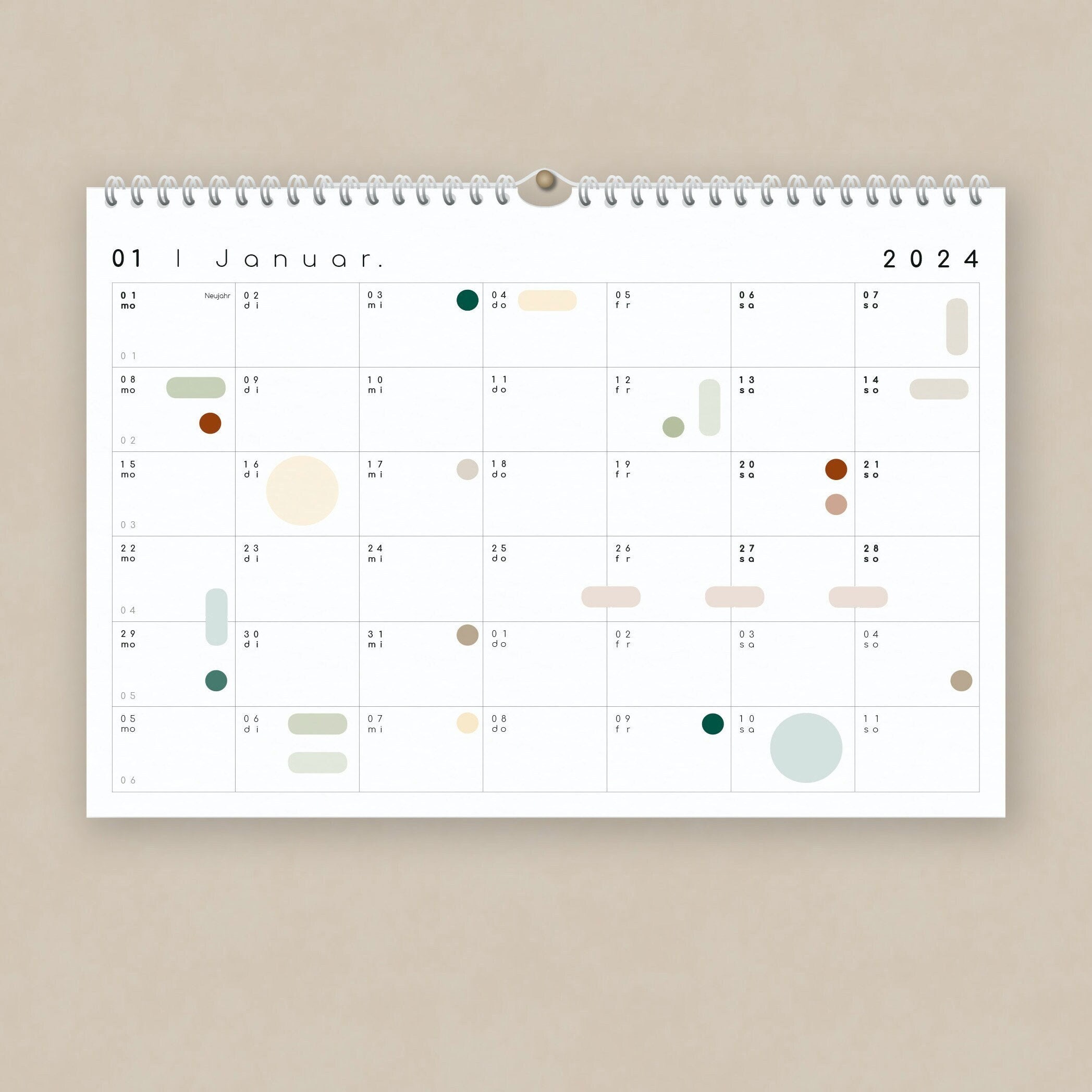 Mini White Board Calendar — Kikkerland B.V