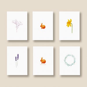 Set di biglietti di Pasqua, Pasqua, cartoline per Pasqua, OFFERTA DI PASQUA, set di cartoline, regali di Pasqua, coniglietto di Pasqua, Pasqua, Din A6
