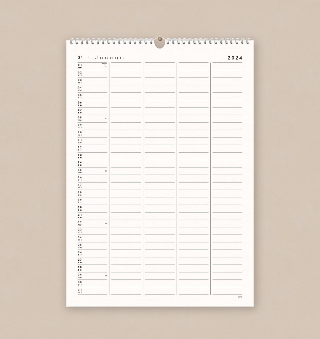 COUPLES CALENDAR A3, Family Calendar 2024 With Stickers, Calendar