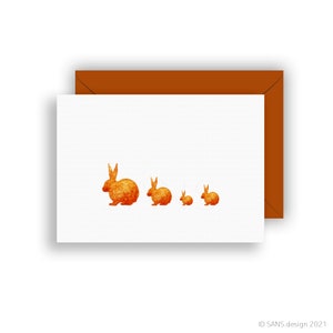 Biglietto di Pasqua, biglietto con coniglietto, cartolina con coniglietto, biglietto di Pasqua, biglietto con coniglietto pasquale, coniglietto di Pasqua, regalo di Pasqua, coniglietti, biglietto postale e pieghevole, DIN A6