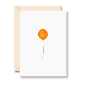Karte Luftballon, Kinderkarte, Kindergeburtstag, Karte für Kinder, Geburtstag Kind, alles liebe, herzlichen Glückwunsch, Karte Kind, Din A6 mit Briefumschlag