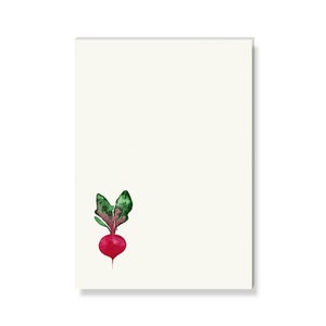 NOTEPAD ravanelli, blocco note, blocco note, lista delle cose da fare, blocco liste, blocco di carta, floreale, botanico, Din A6, 50 fogli