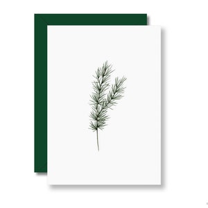 RAMO DI ABETE, biglietto per Natale, biglietto invernale, albero di Natale, regalo di Natale, posta di Natale, Buon Natale, confezione regalo, A6