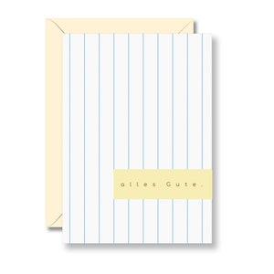 Geburtstagskarte, gestreift, Streifen, alles Gute, Glückwunsch Karte, Herzlichen Glückwünsch, Karte zur Geburt, Postkarte zum Geburtstag, A6