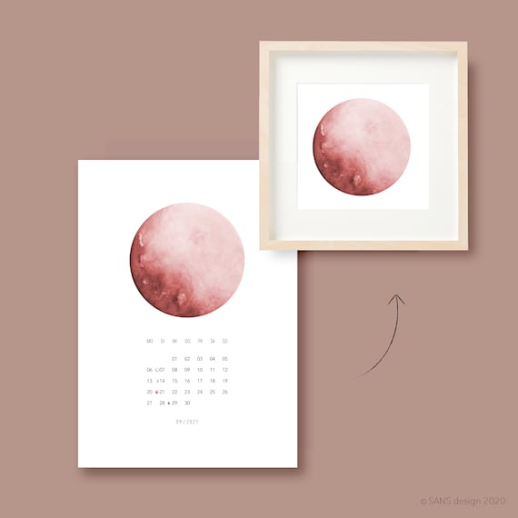 Calendrier 2024 Pink A3