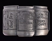 Bud Light Beer Cans Vintage Belt Buckle - Great American Buckle Co