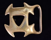 1970 Duncan Laurie Solid Brass Vintage Belt Buckle