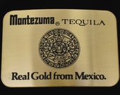 Montezuma Tequila Vintage Belt Buckle