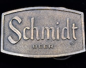 Schmidt Beer Bottle Opener 1970s Vintage Belt Buckle