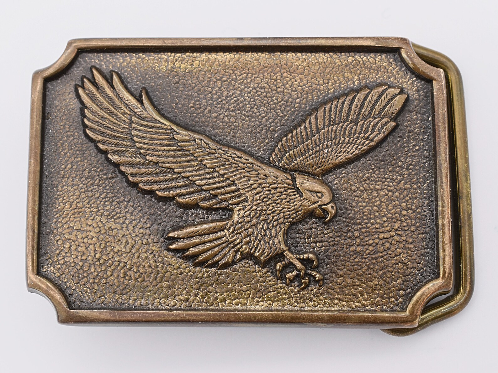 Solid Brass Falcon Hawk Eagle 1970s Vintage Belt Buckle | Etsy