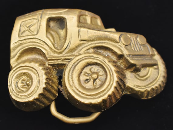 Lifted Jeep Monster Truck Buggy 1970s Solid Brass