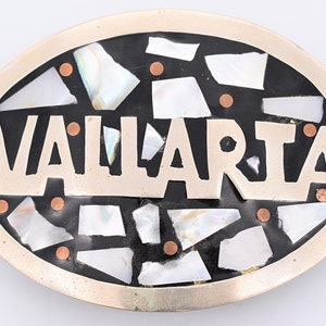 Vallarta Mexico Vintage Belt Buckle