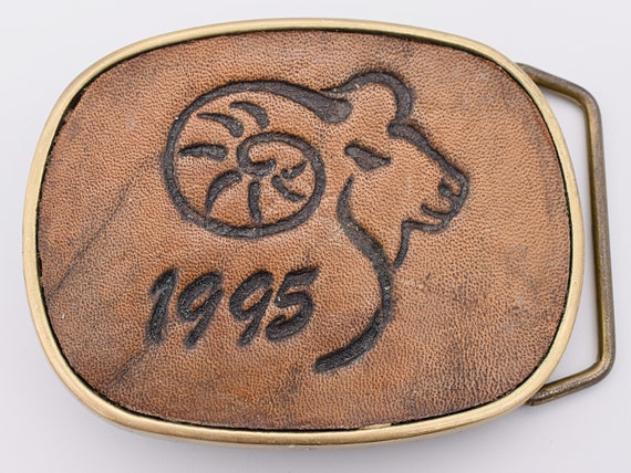 Vintage belt with ram head s-l400.jpg main image 3