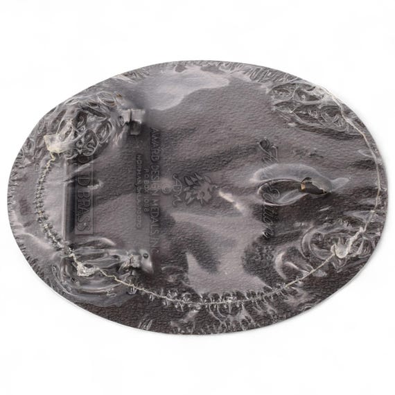 Massachusetts State Seal Solid Brass Vintage Belt… - image 2