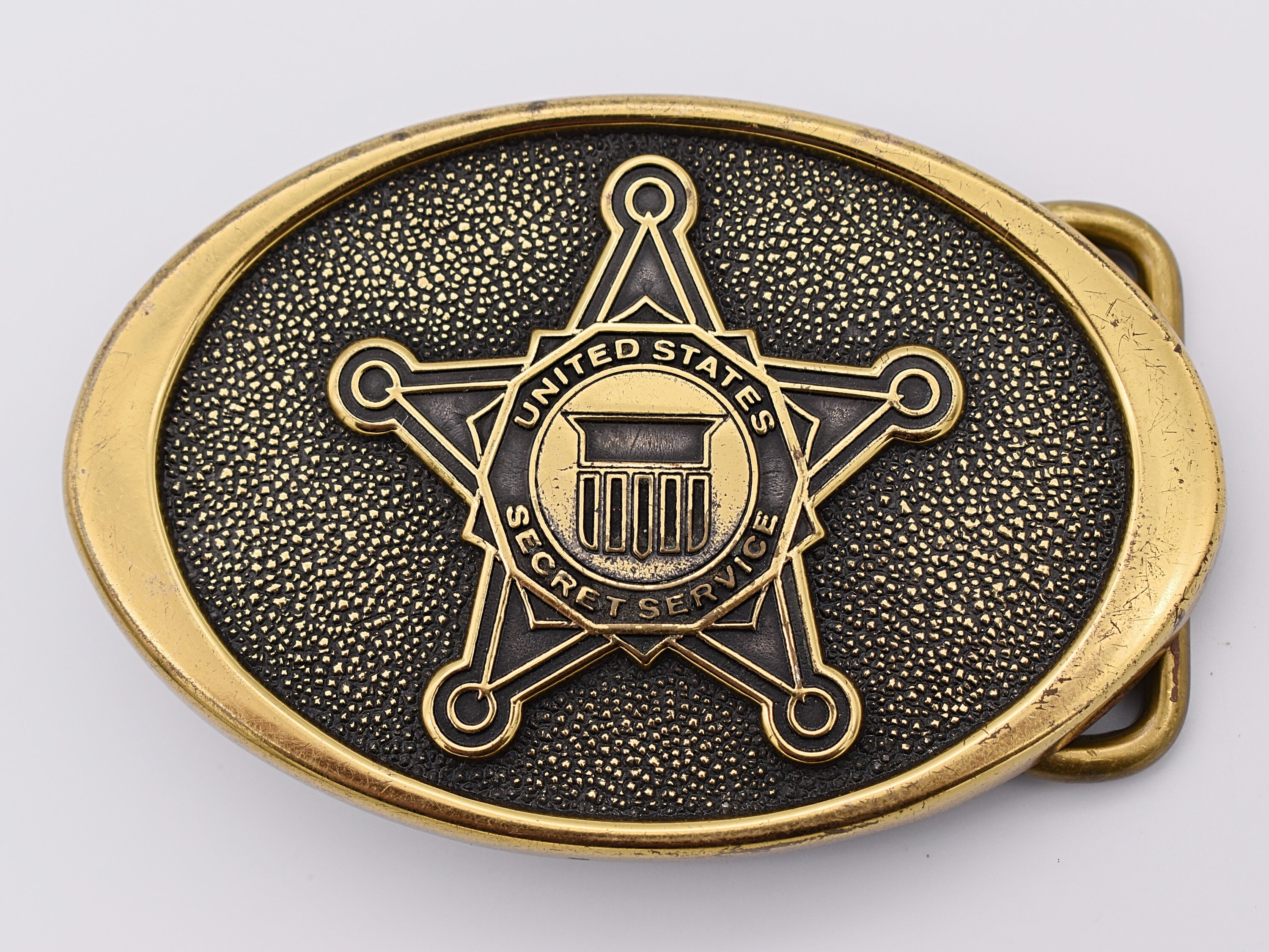 US Secret Service Badge Presidential Guard Solid Brass 
