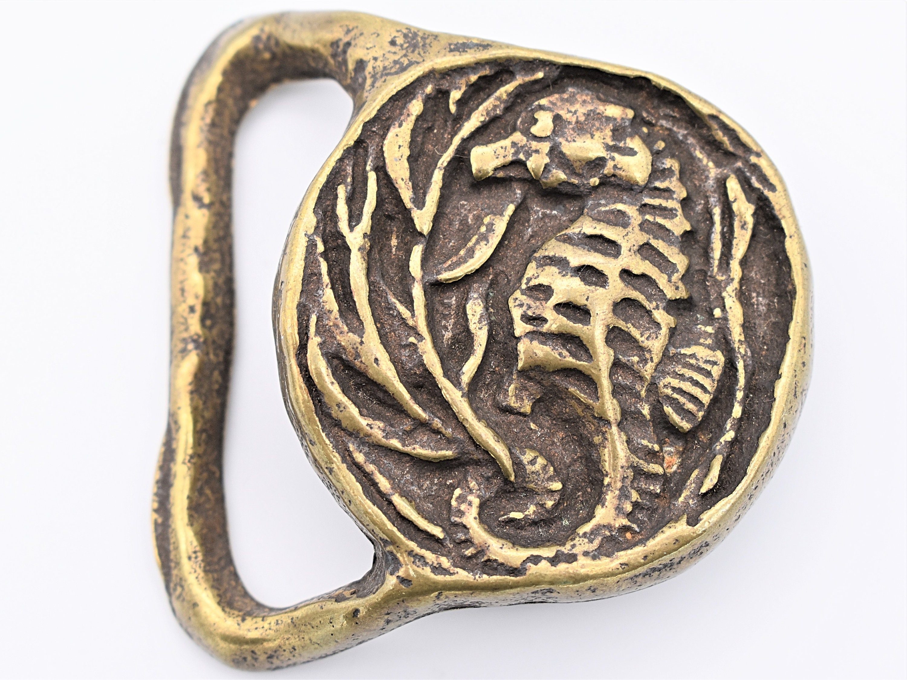 Vintage 70s Enamel/Brass KISSING TURTLE Belt Buckle Elastic Waist Costume Boho Brass Turtle Belt - Etsy main image 2