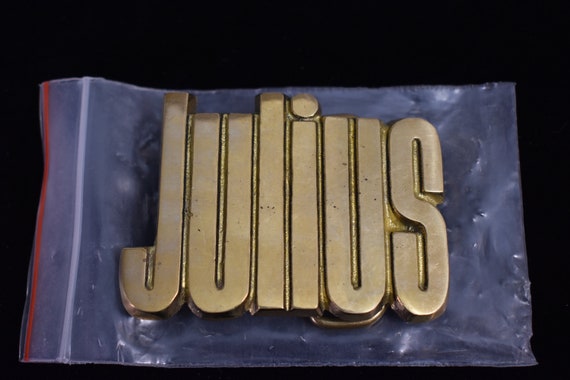 Curt Name Solid Brass Vintage Belt Buckle