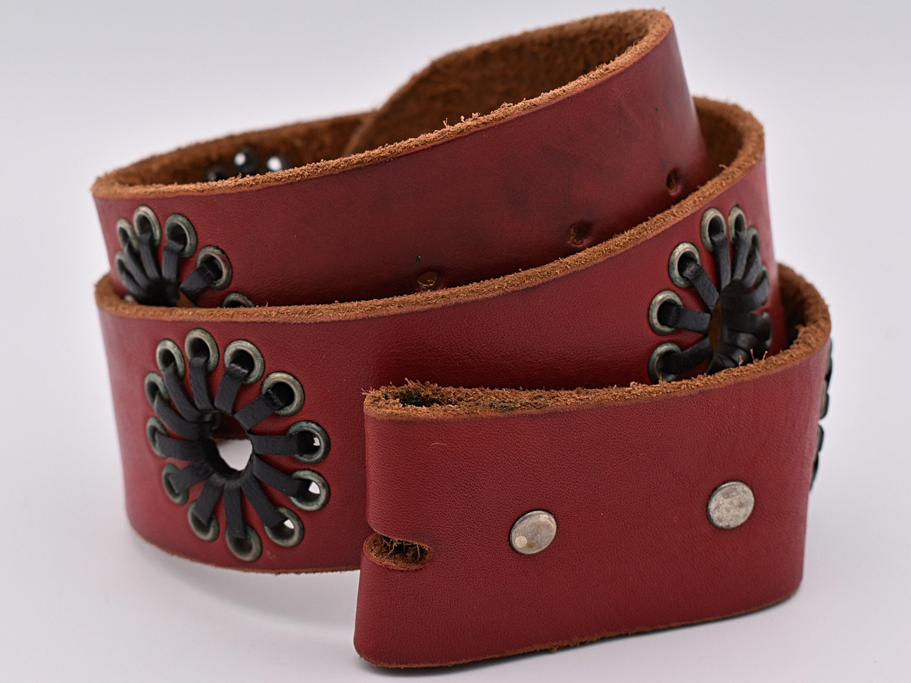 JOED By J.Urbina O-Ring Buckle Wide Leather belt Wide Georgia Belt in Camel Suede main image 4