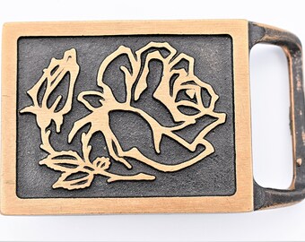 Scroll Hand Tooled Wide Belt with Mandala Buckle Scroll Hand Tooled Wide Belt with Mandala Buckle