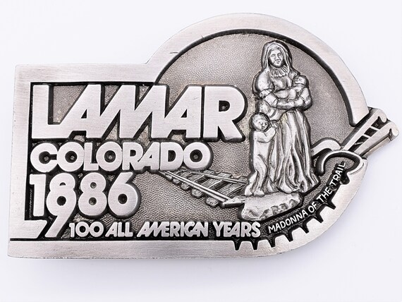 Lamar Colorado 1886-1986 100 Years Vintage Belt B… - image 1