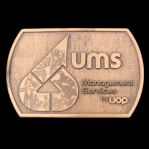 Utility Management Solutions Submetering & Billing Services Vintage Belt Buckle