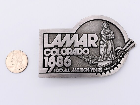 Lamar Colorado 1886-1986 100 Years Vintage Belt B… - image 3