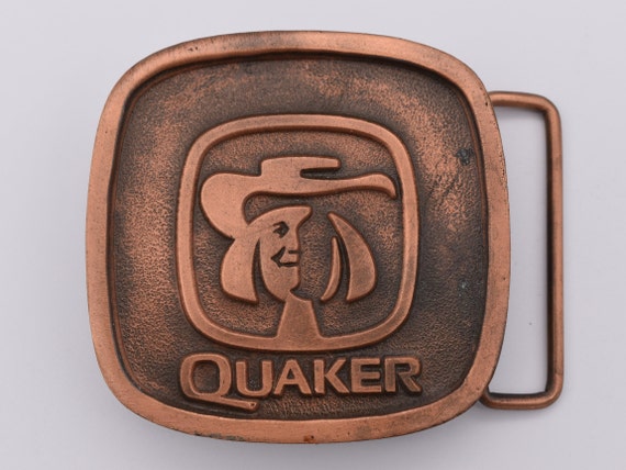 Quaker Food Brands Vintage Belt Buckle