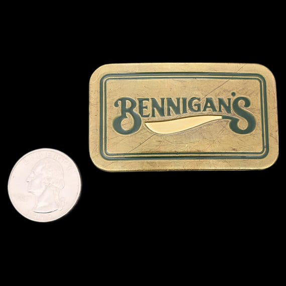 Bennigan's Restaurant Small Solid Brass Vintage B… - image 3