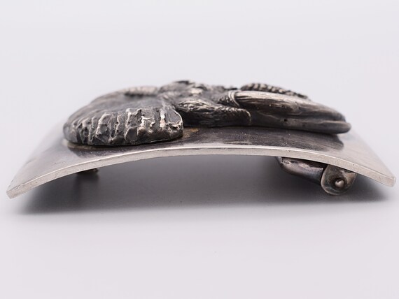 Solid Sterling Silver Elephant Watering Hole Vint… - image 3