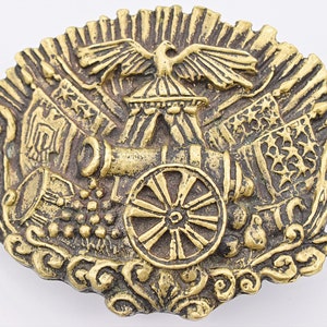 Civil War Reproduction Solid Brass Vintage Belt Buckle