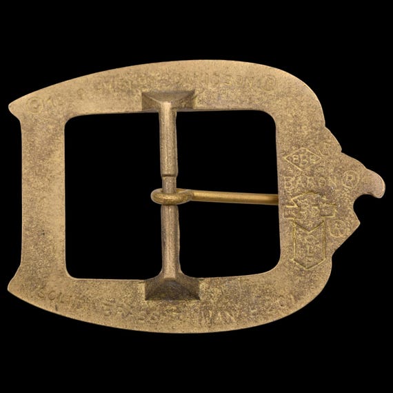 Solid Brass Harley Davidson Eagle Vintage Belt Bu… - image 2