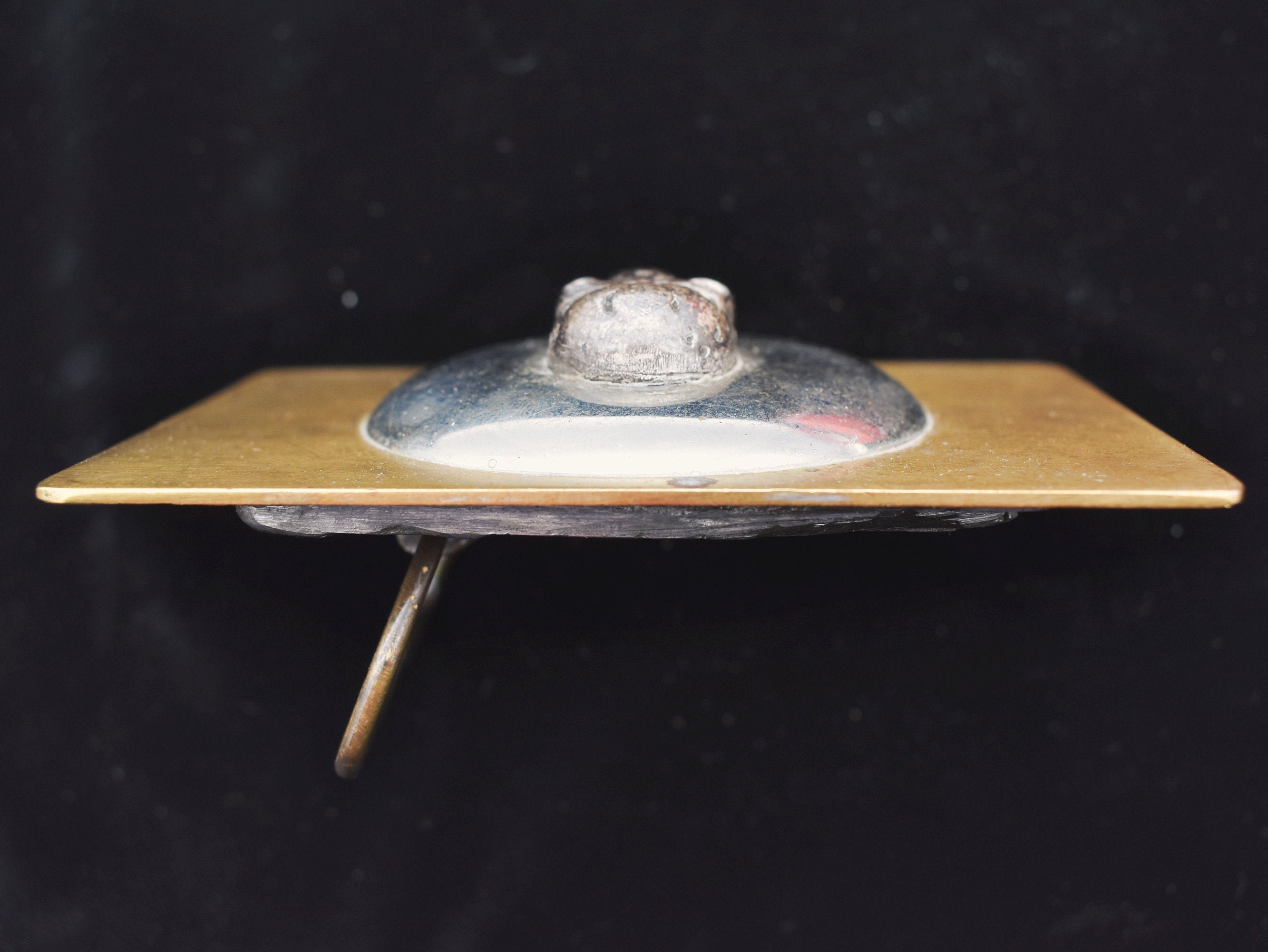 Solid Brass Skull Handmade Original Vintage Belt Buckle Etsy