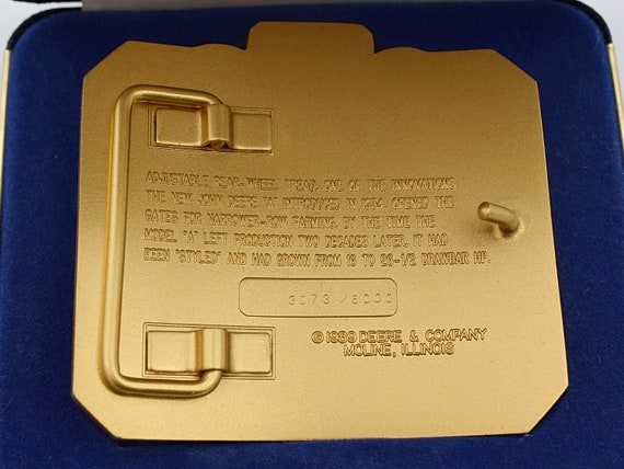 John Deere Tractor Model A Vintage Belt Buckle - image 3