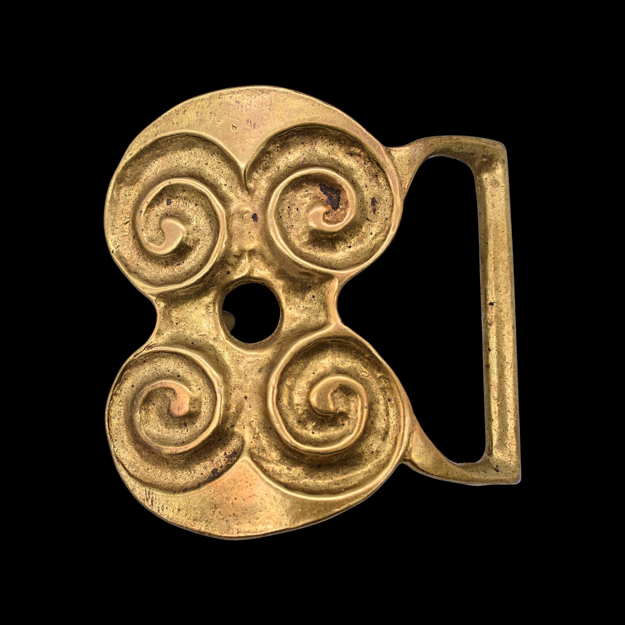Vintage 70s Duncan Solid Brass  Pinwheel Flower Belt Buckle USA  Artisan 3.5 1970 Duncan Laurie Solid Brass Vintage Belt Buckle - Etsy main image 3