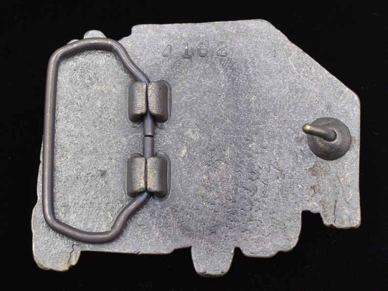 Semi Trucker Tractor Trailer Vintage Belt Buckle