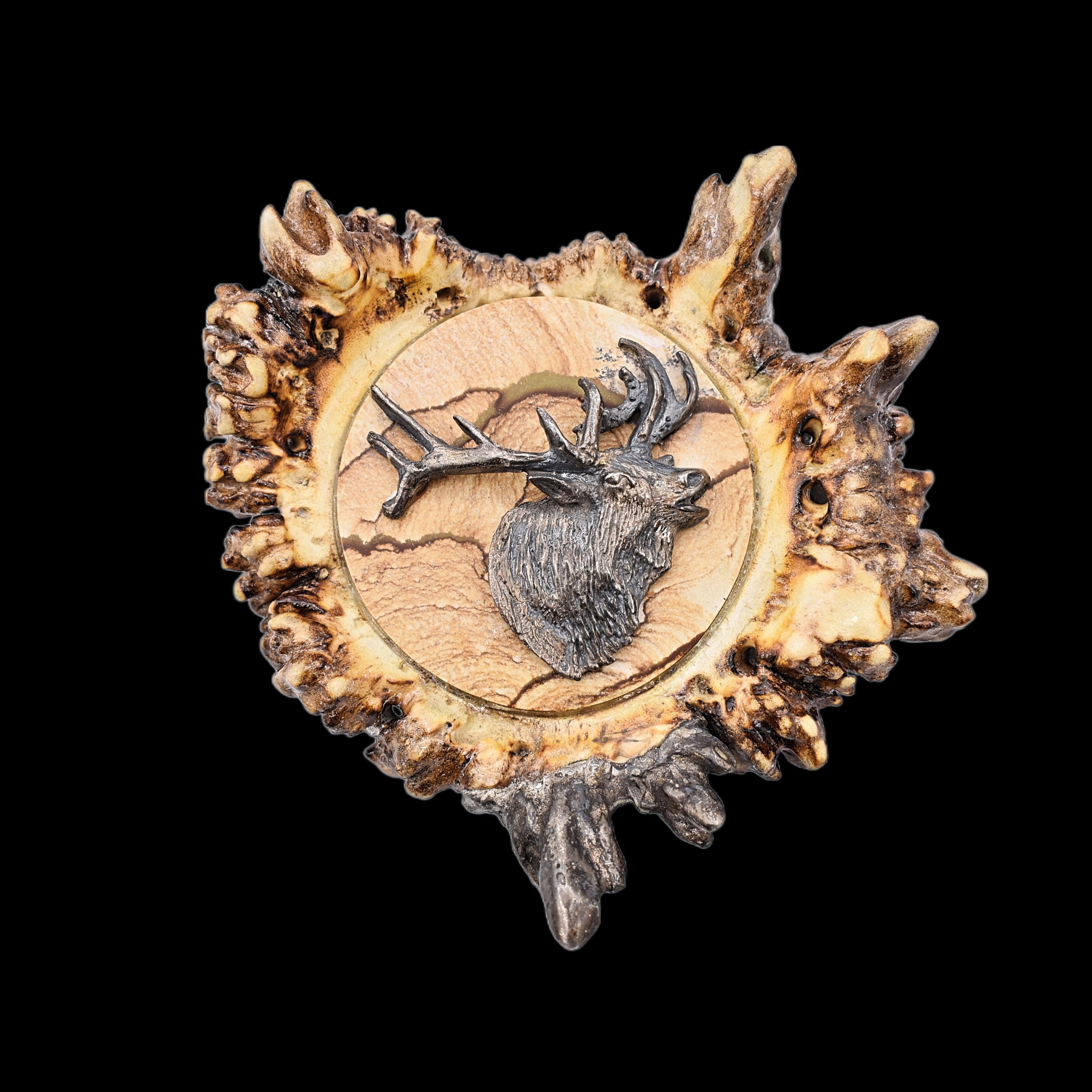 Antler belt buckle deals