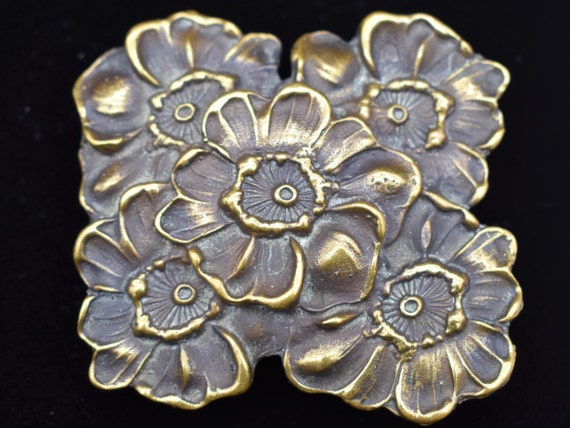Handmade vintage Brooch belt 925 Sterling Silver Vintage Ornate Belt Buckle Pin Brooch - Etsy main image 3