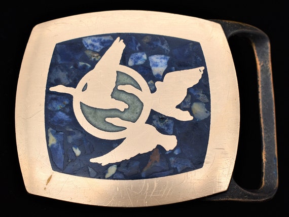 Tech Ether Guild "Migration" Geese Ducks Solid Br… - image 1