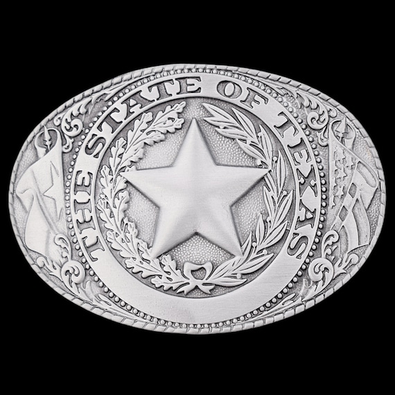 Great State of Texas State Seal Lone Star Belt Buc