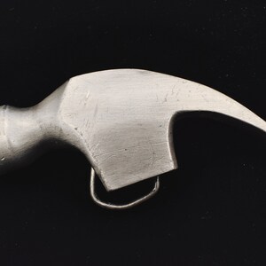 Claw Hammer Carpenter Handyman Contractor 1980s Vintage Belt Buckle